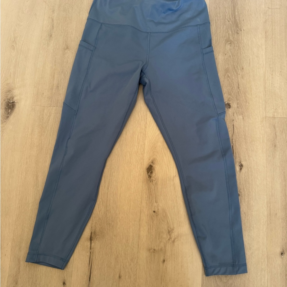 90 Degree By Reflex Blue Leggings Soft Stretch